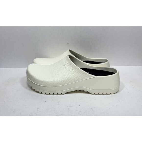 Birkenstock Super Birki Men's Size 12 US 45 EU White Clogs Slip Resistant - Picture 3 of 7
